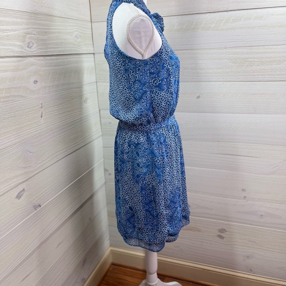 Banana Republic Medallion Print Tie Top Dress 4 FREE SHIP - Picture 4 of 5